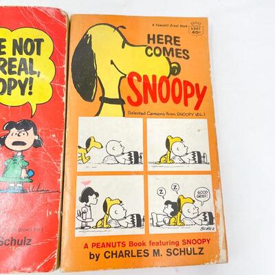 VINTAGE PEANUTS CARTOON BOOK BUNDLE #3