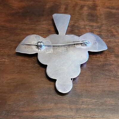 Lot 95: Vintage Pre-1948 Mexican Silver Grape Brooch