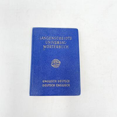 1960 MINI ENGLISH TO GERMAN TRANSLATION BOOK