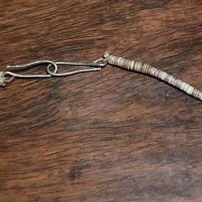 Lot 101: Beautiful Santo Domingo Kewa Pueblo Royston Turquoise and Shell Heishi Bead Necklace