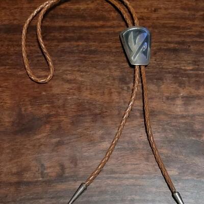 Lot 106: Vintage Sterling Inlaid Bolo Tie