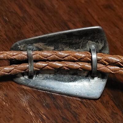 Lot 106: Vintage Sterling Inlaid Bolo Tie