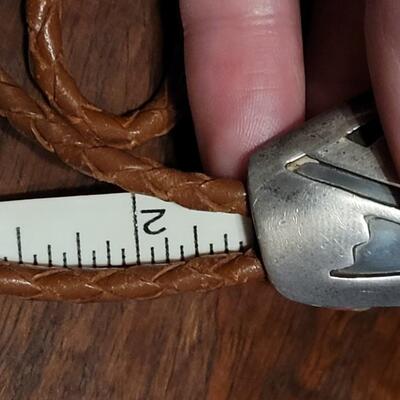 Lot 106: Vintage Sterling Inlaid Bolo Tie