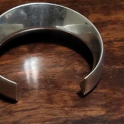 Lot 107: Sterling Cuff Bracelet