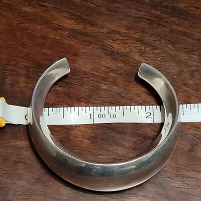 Lot 107: Sterling Cuff Bracelet
