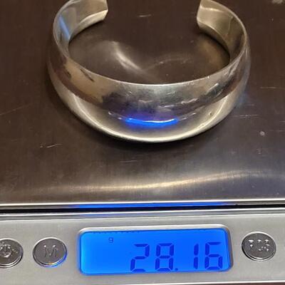 Lot 107: Sterling Cuff Bracelet