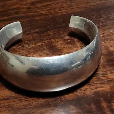 Lot 107: Sterling Cuff Bracelet