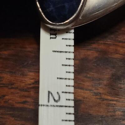 Lot 112: Vintage TAXCO Hinged Sterling & Lapis Necklace and Bracelet Set
