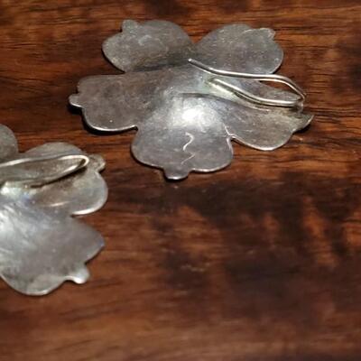 Lot 120: (2) Pairs of Earrings- Sterling & Turquoise
