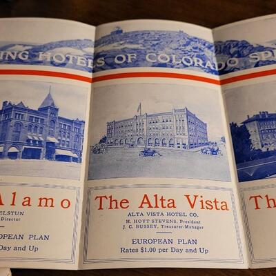 Lot 122: Assortment of Antique PIKES PEAK Colorado Travel Brochures