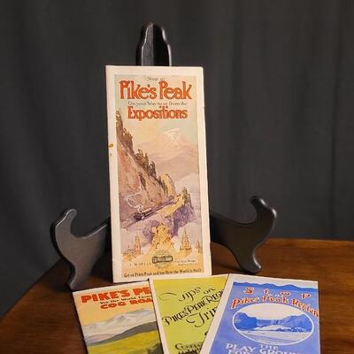 Lot 122: Assortment of Antique PIKES PEAK Colorado Travel Brochures