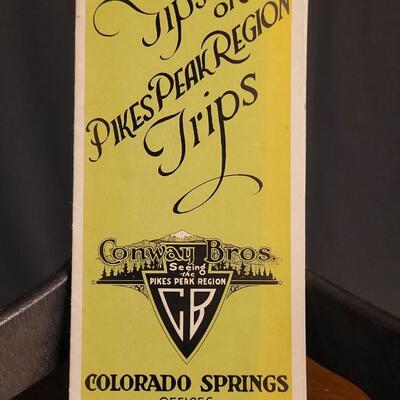 Lot 122: Assortment of Antique PIKES PEAK Colorado Travel Brochures