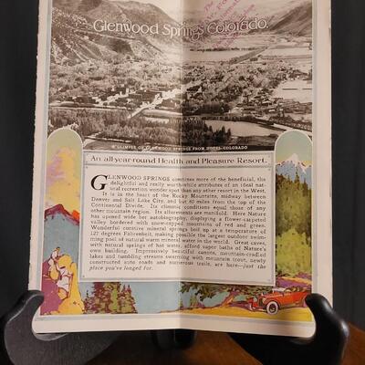 Lot 124: (2) Antique Advertising GLENWOOD SPRINGS Travel Brochures