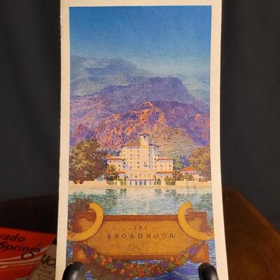 Lot 125: (3) Antique BROADMOOR HOTEL Advertising Travel Brochures w/ Opening Night Pamphlet