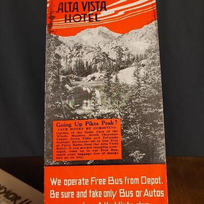 Lot 125: (3) Antique BROADMOOR HOTEL Advertising Travel Brochures w/ Opening Night Pamphlet