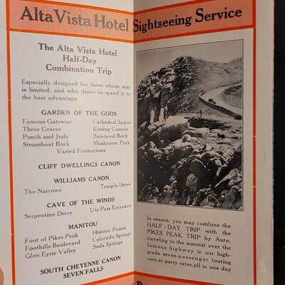 Lot 125: (3) Antique BROADMOOR HOTEL Advertising Travel Brochures w/ Opening Night Pamphlet