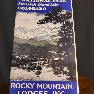 Lot 127: Set of (3) Rocky Mountain National Park ESTES PARK Travel Brochure