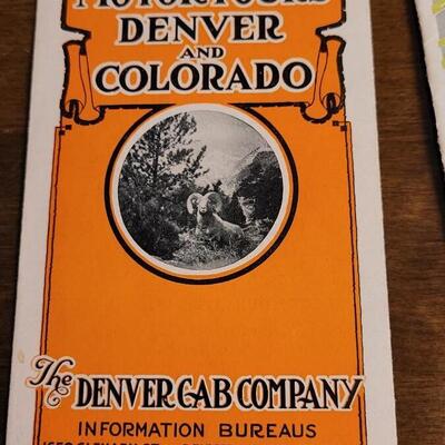 Lot 129: (4) Antique Assorted DENVER COLORADO Advertising Travel Brochures