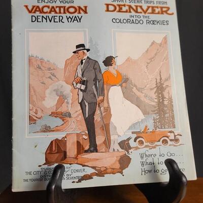 Lot 129: (4) Antique Assorted DENVER COLORADO Advertising Travel Brochures