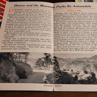 Lot 129: (4) Antique Assorted DENVER COLORADO Advertising Travel Brochures