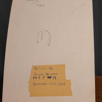 Lot 130: (2) 1927 Historic Photographs of Military Barracks Fire