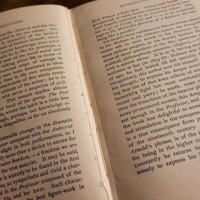 Lot 137: Antique 1902 PROFESSOR AT THE BREAKFAST TABLE by Oliver Wendell Holmes