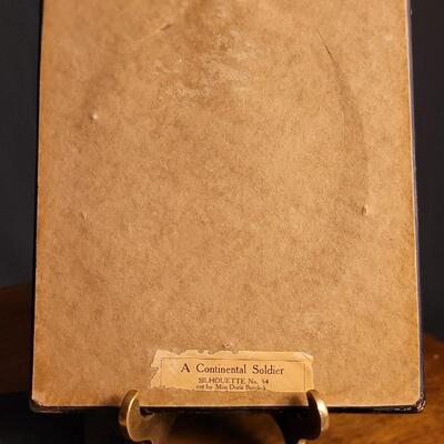 Lot 138: (2) Antique Silhouette Hanging Framed Fine Art 6.5" x 5.5"
