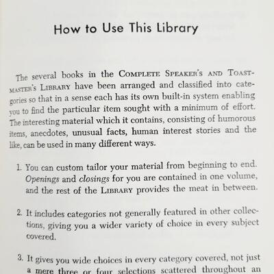 1972 COMPLETE SPEAKERS & TOAST MASTERS LIBRARY