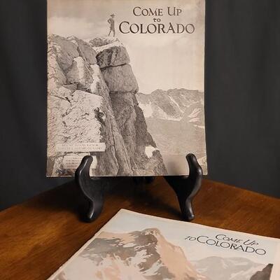 Lot 142: (2) Antique COME UP TO COLORADO Tourism Advertising Picture Books