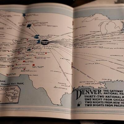 Lot 143; (2) Antique COME UP TO COLORADO Tourism Advertising Photo Books