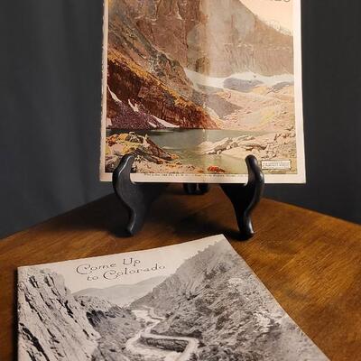 Lot 143; (2) Antique COME UP TO COLORADO Tourism Advertising Photo Books