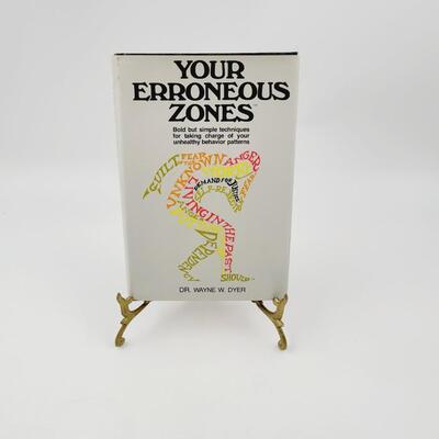 1976 YOUR ERRONEOUS ZONES BY DR WAYNE W. DYER  HARDBACK BOOK