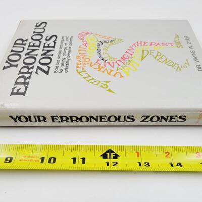 1976 YOUR ERRONEOUS ZONES BY DR WAYNE W. DYER  HARDBACK BOOK