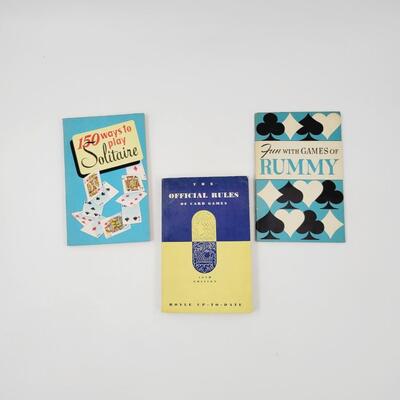 VINTAGE HOW TO PLAY CARD GAMES PAPERBACK BOOKS