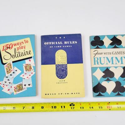 VINTAGE HOW TO PLAY CARD GAMES PAPERBACK BOOKS