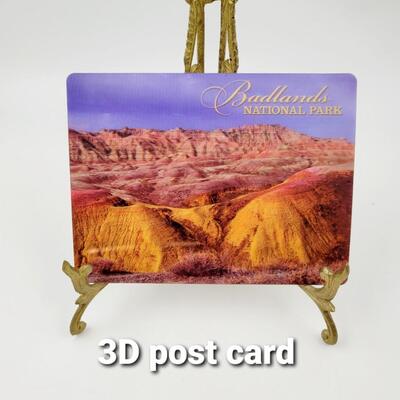 3D POSTCARD OF BADLANDS NATIONAL PARK