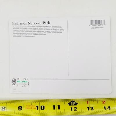 3D POSTCARD OF BADLANDS NATIONAL PARK