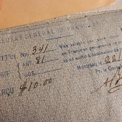 Lot 149: Antique U.S. Passport w/ Photos, Stamps