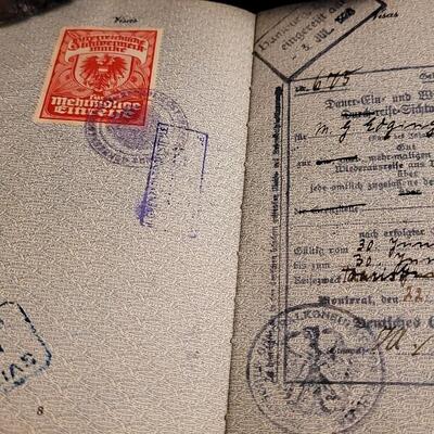 Lot 149: Antique U.S. Passport w/ Photos, Stamps