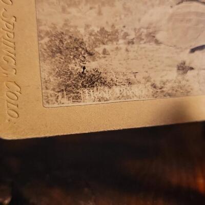 Lot 151: Antique Large 8" x 5" Original Photo SIAMESE TWINS Garden of the God's Cabinet Photo