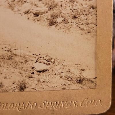 Lot 152: Antique 8" x 5" Cabinet Photo of Early Settler Travelling on Buggy