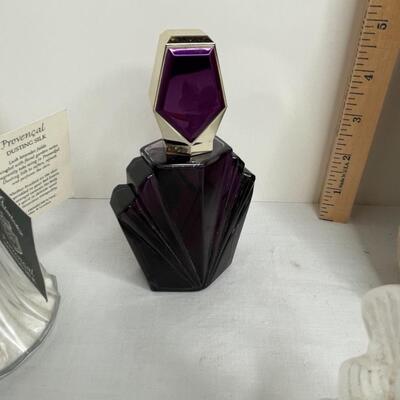 Trinket boxes, perfume holder, talcum shaker, purse, perfumes