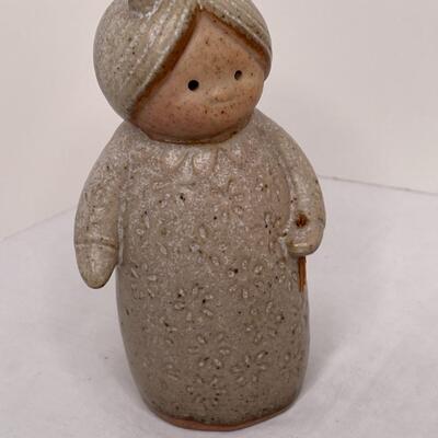 Fruit plaque, 2 dolls