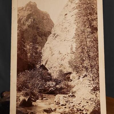 Lot 155: Antique 8" x 5" Cabinet Photo Card PILLARS OF HERCULES