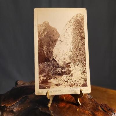 Lot 155: Antique 8" x 5" Cabinet Photo Card PILLARS OF HERCULES