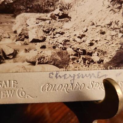 Lot 155: Antique 8" x 5" Cabinet Photo Card PILLARS OF HERCULES