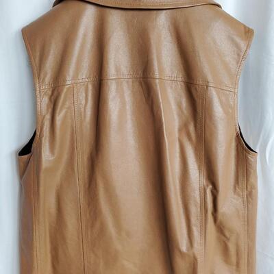 Brunello Cucinelli leather biker vest New with Tags size 44