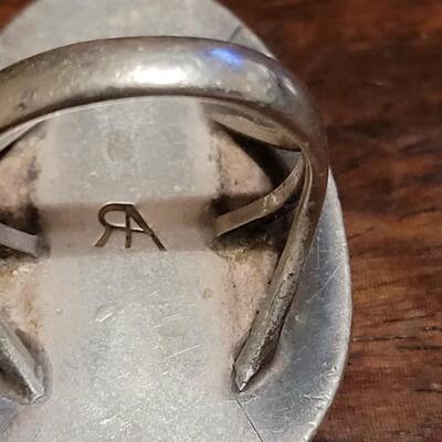 Lot 156: Navajo Roy Anderson Jr. Turquoise Ring