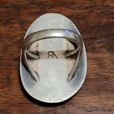 Lot 156: Navajo Roy Anderson Jr. Turquoise Ring