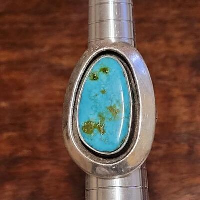 Lot 156: Navajo Roy Anderson Jr. Turquoise Ring
